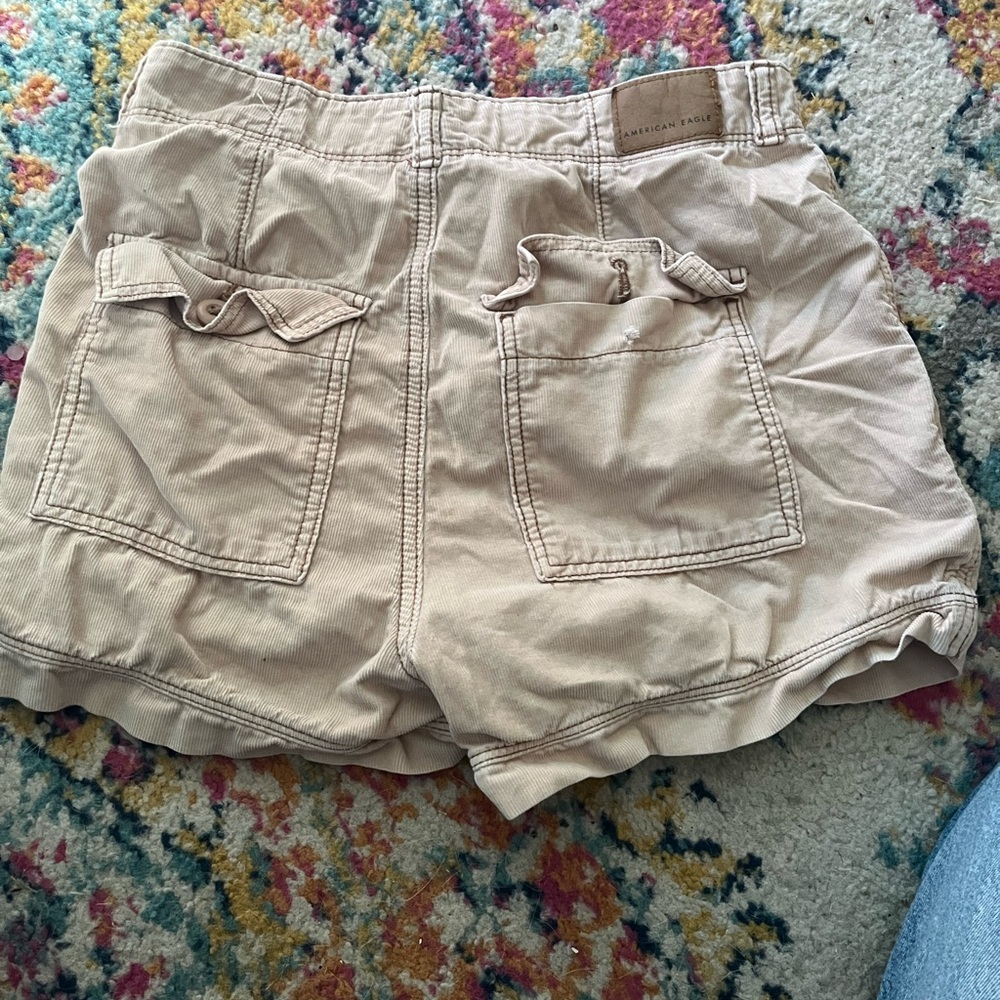 Tan American Eagle Shorts.